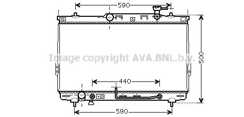 AVA QUALITY COOLING Радиатор, охлаждение двигателя HYA2110